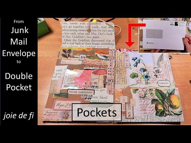 JUNK MAIL ENVELOPE Idea ⭐ Junk Journal POCKET Tutorial 