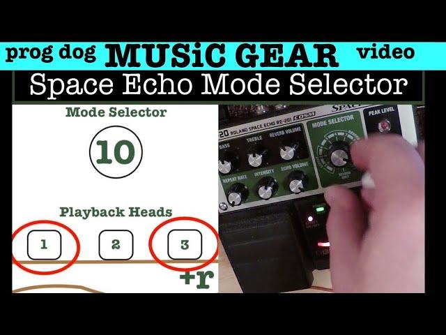 "It Goes to Eleven" | understanding the Boss Space Echo Pedal RE20 | Modes in Detail