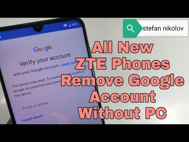 BOOM!!! ZTE Blade V10. Remove Google Account, Bypass FRP, Without PC.