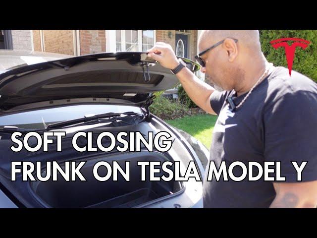 Tesla Model Y .. Frunk Soft Closing installation