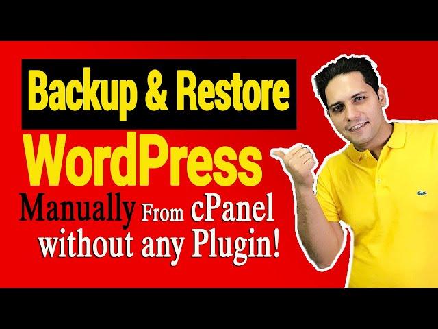 Backup & Restore WordPress from cPanel without any Plugin! ️ #backup #restore #cpanel