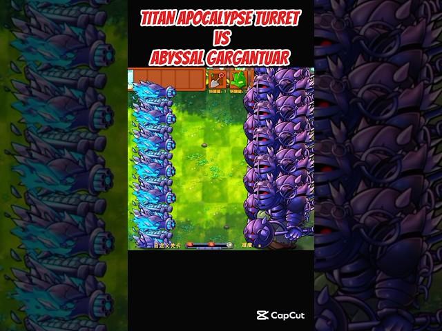 *TITAN APOCALYPSE TURRET VS GARGANTUAR*#shorts #short #pvz #youtubeshorts #shortvideo #pvzfusion