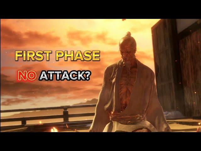 Can you beat the first phase of Isshin Ashina without attacking?