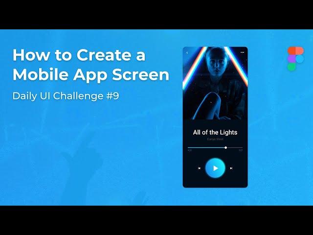 How to Make a Mobile App Screen UX/UI Design Tutorial - Daily UI Challenge Day 9