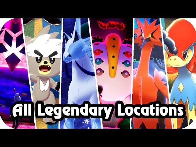 Pokémon Sword & Shield : All Legendary Pokémon Locations (DLC Included)