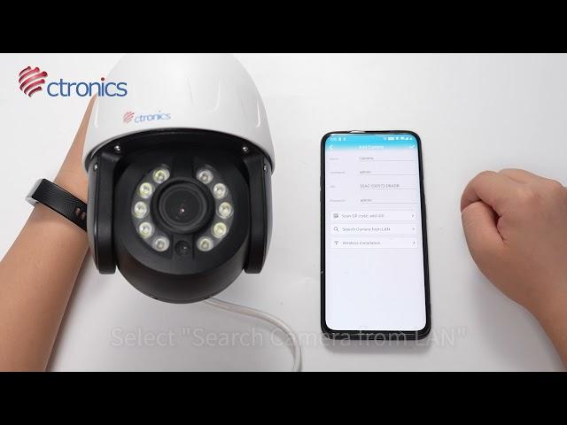 Connect the camera via wifi