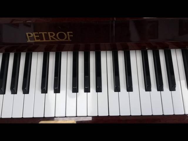 The B flat Major Scale - Piano - One Octave