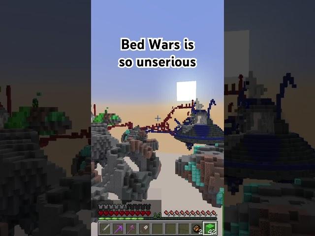 Bed Wars is the most unserious game 