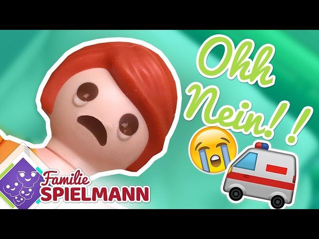 Playmobil Film deutsch   ALLEINE ÜBER NACHT IM KRANKENHAUS BLEIBEN Alltagsgeschichten