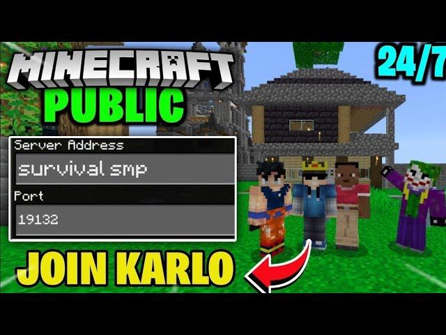 Minecraft Live $Event$  Public SMP | Java + Pe | 24/7 server | #minecraftlive