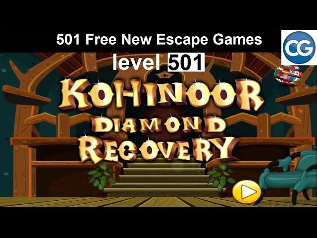 [Walkthrough] 501 Free New Escape Games level 501 - Kohinoor diamond recovery - Complete Game