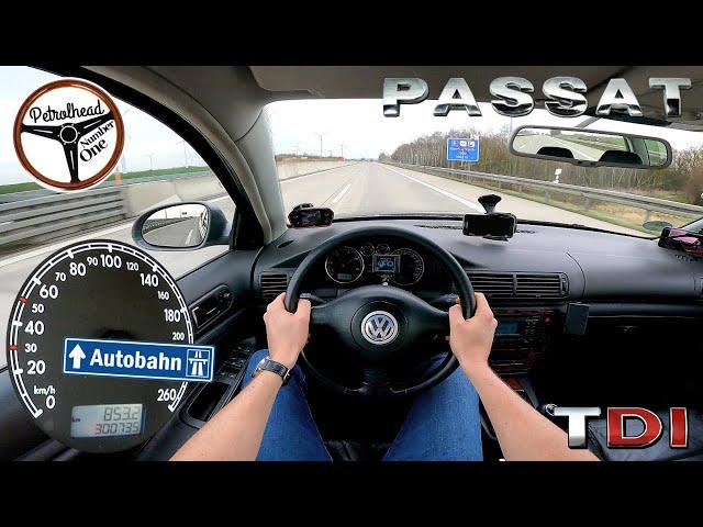 2005 VW Passat B5 1.9 TDI (130 KM) | V-MAX, 0-100 km/h. Próba autostradowa. AUTOBAHN.