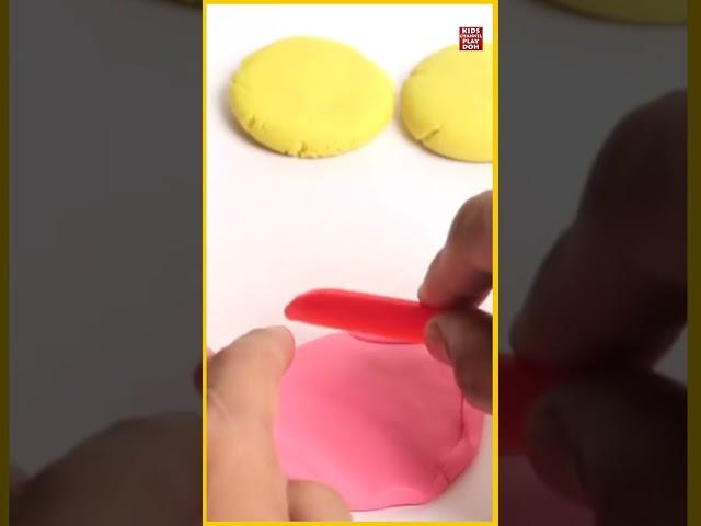 Learn How to Make Cute Donut Play Doh for Kids #shorts