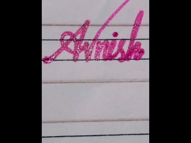 lettering my cute  subscribers names most most requested name "Avnish" #lettering