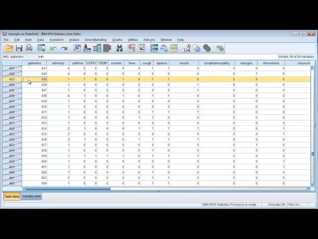 Data cleaning in SPSS