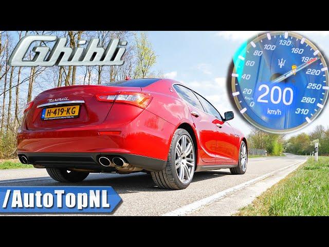 MASERATI GHIBLI V6 ACCELERATION & SOUND by AutoTopNL