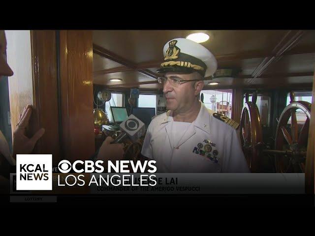 Historic ship from Italy anchored in Port of LA and ready for visitors