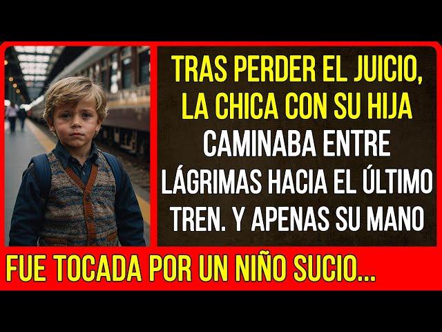 Tras perder el juicio, la chica con su hija caminaba entre lágrimas hacia el último tren. Y apenas