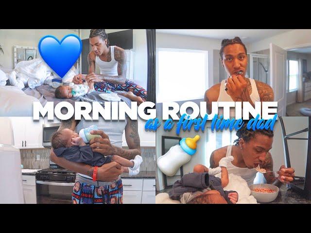 Morning routine as a first time dad…|baby Kj is more alert|