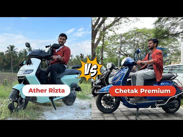 Ather Rizta vs Chetak Premium: Pros, Cons, Issues & Performance | Which One Should You Buy?