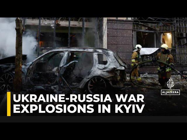 Explosions in Kyiv as Ukraine says missile attack targets capital