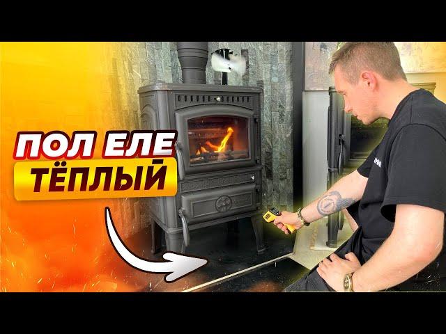 Безопасная печь для дачи! Тестируем чугунную печь Везувий LV-12 | Народный камин