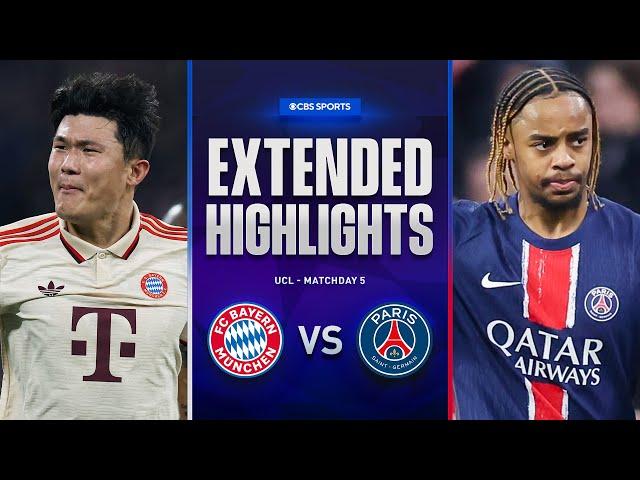 Bayern vs. PSG: Extended Highlights | UCL League Phase MD 5 | CBS Sports Golazo