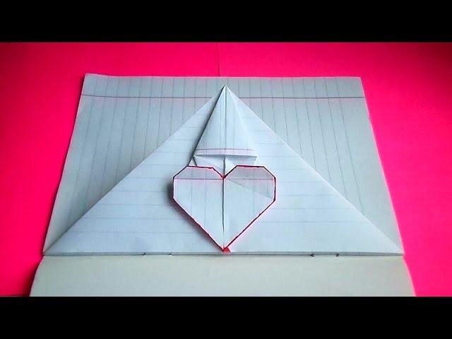 оригами сердечко-конверт / идеи для личного дневника(лд) #6 / origami envelope heart bookmark