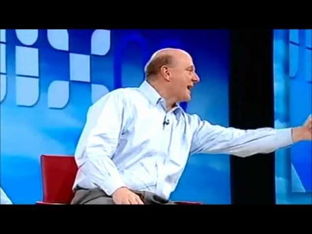 Steve Ballmer Going Crazy on Stage