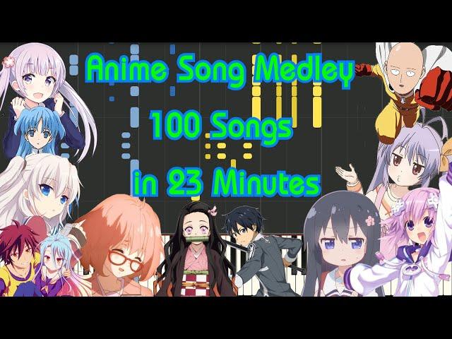 [Anime Medley 1] : Anime Song Medley 100 Songs in 23 Minutes Piano Arrangement