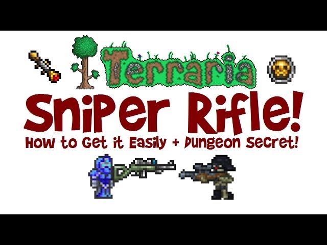 Terraria SNIPER RIFLE! How to get, farm, find a Sniper Skeleton, max damage build/loadout & scope!