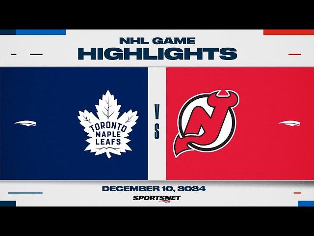 NHL Highlights | Maple Leafs vs. Devils - December 10, 2024