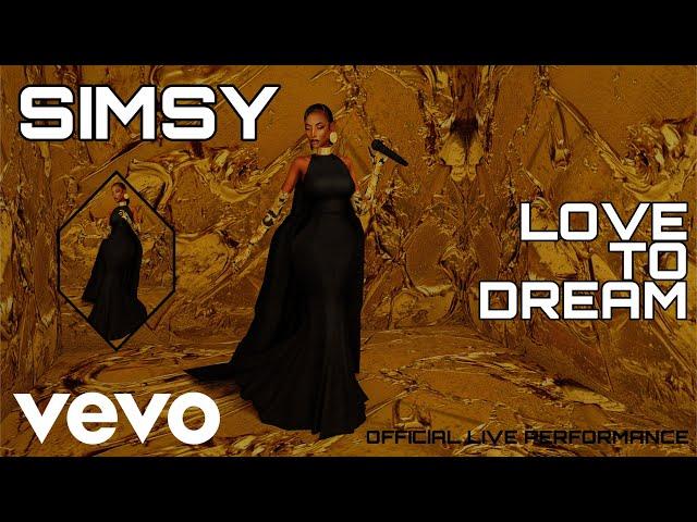 LOVE TO DREAM - SIMSY [official VEVO live][sims 4][doja cat performance]