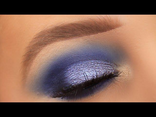 METALLIC NAVY BLUE SMOKEY EYE | EIMEAR MCELHERON