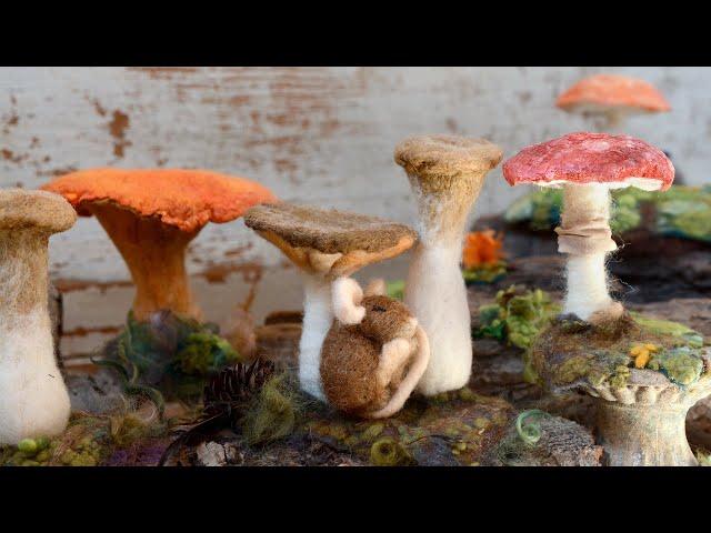 Felted Mushrooms Tutorial