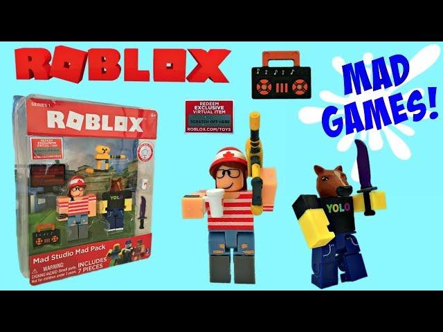 Roblox Toys, Mad Studio Mad Pack, Unboxing, Toy Review, Stop-Motion Animation