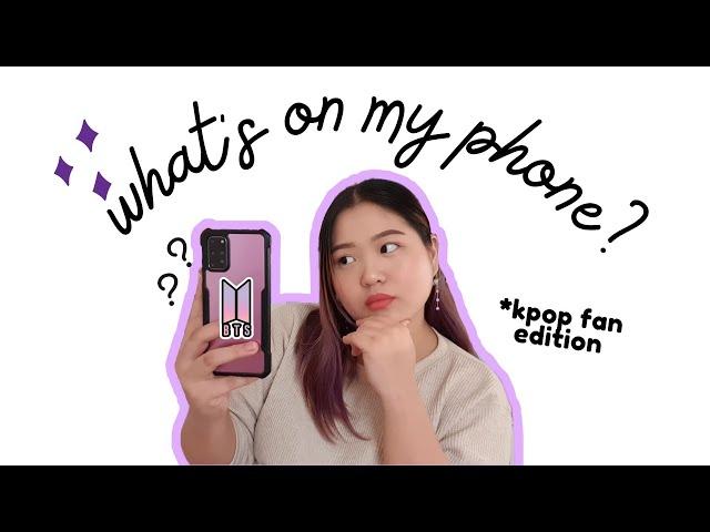 What's On My Phone? *KPOP Fan Edition | Christina Morgan PH