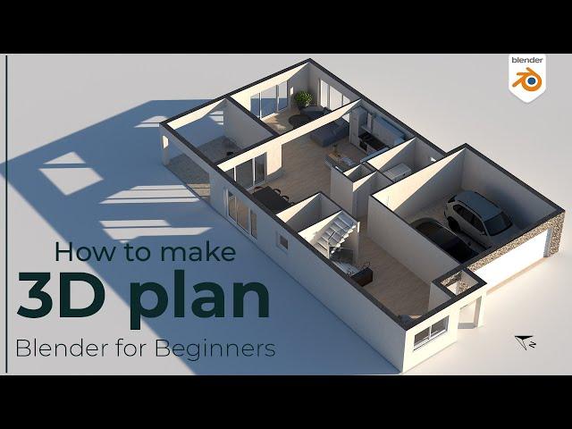 How to Make 3d Floor Plan in Blender