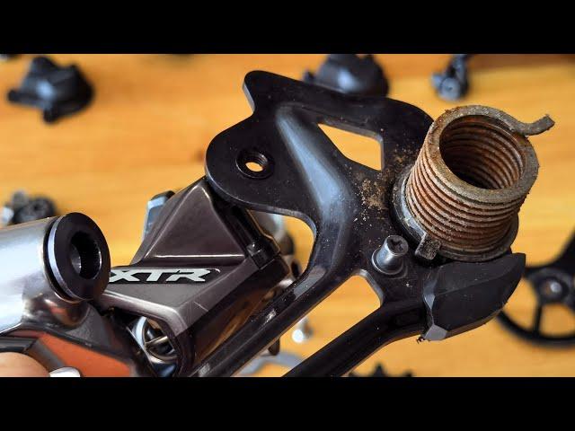 XTR has same weak spots as XT, SLX and Deore. Bike Service School - all about Shimano rear mechs.