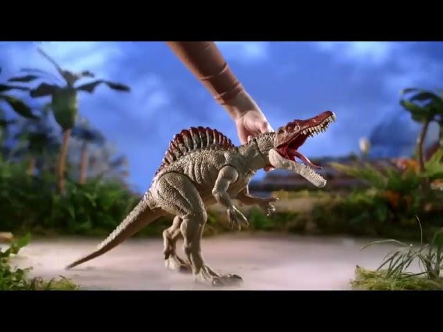 Jurassic World: Camp Cretaceous Extreme Chomping Spinosaurus Mattel Toy Commercial