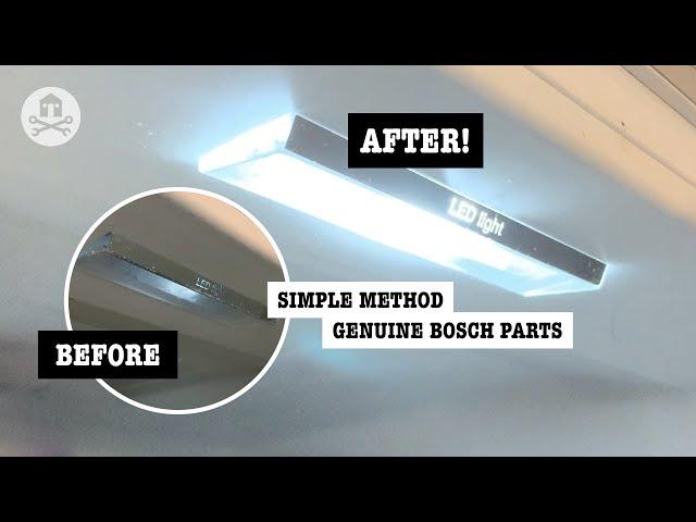 How to replace the LED light in a Bosch fridge (+ Neff, Siemens)