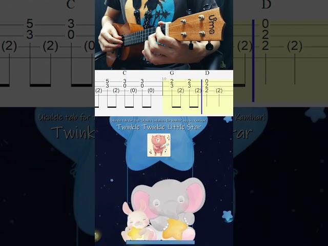 Twinkle Twinkle Little Star. Ukulele tabs