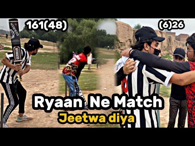 Ryaan ne Match Jeetwa diya||tape ball cricket 2024||48(161)|| Cricket Vlogs