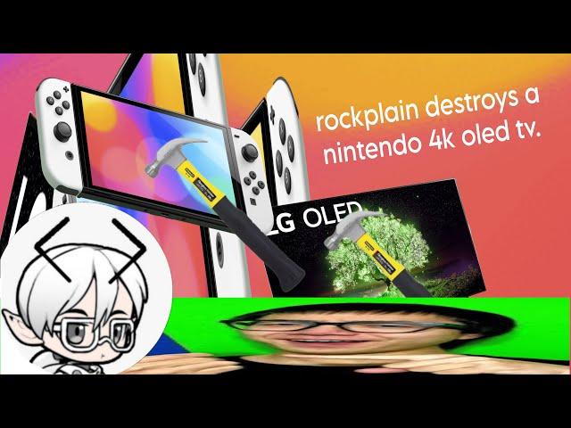 [YTP] Rockplain does not know how to unbox his nintendo 4K OLED TV.