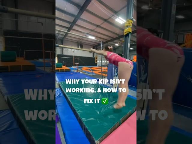 POV Gymnasts - Why Your Kip Isn’t Working & How to Fix It ‍️ #gymnasticstraining