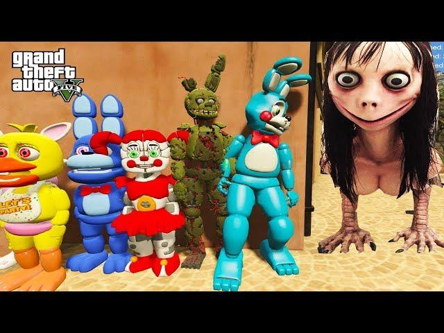 MOMO and ANIMATRONICS 5 nights FREDDY CARTOON ADVENTURE OF THE ANIMATRONICS FNAF Multi Pulti