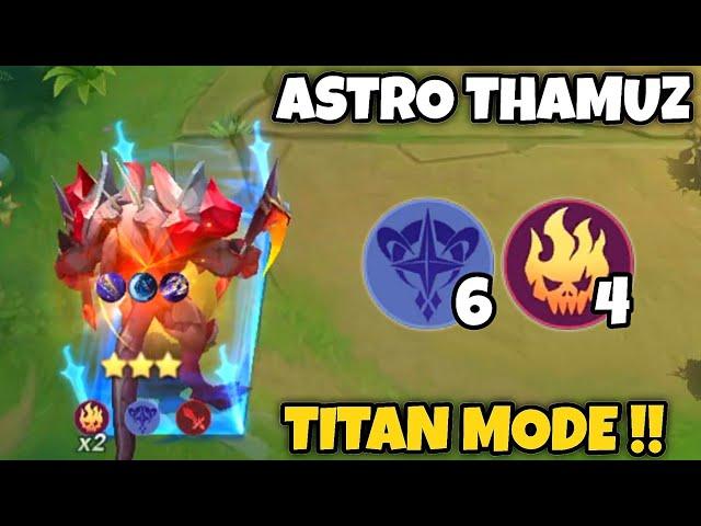 ASTRO THAMUZ TITAN MODE !! UNLIMITED DAMAGE !! MAGIC CHESS MOBILE LEGENDS