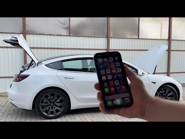 Управление Tesla с помощью Siri