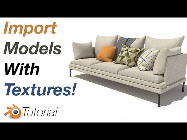 How to PROPERLY Import Models With Textures in Blender