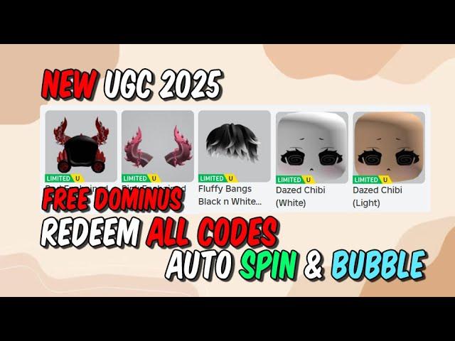 Free Dominus Train For UGC Script 2025 • Redeem All Codes • Auto Spin (Free UGC Limited)